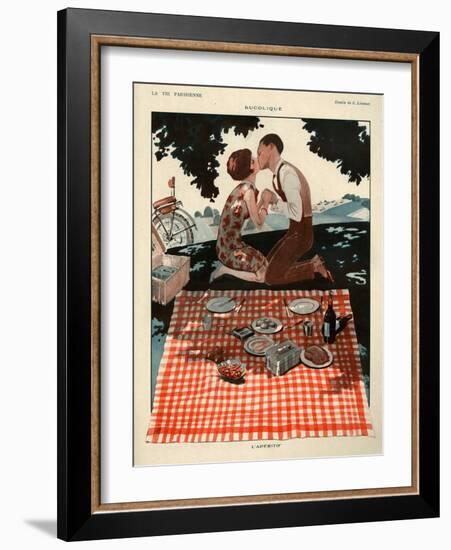 1920s France La Vie Parisienne Magazine Plate-null-Framed Giclee Print