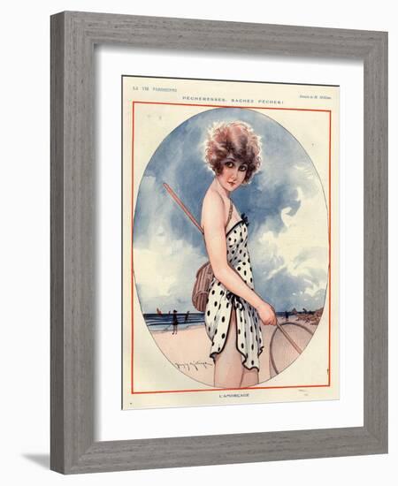 1920s France La Vie Parisienne Magazine Plate-null-Framed Giclee Print