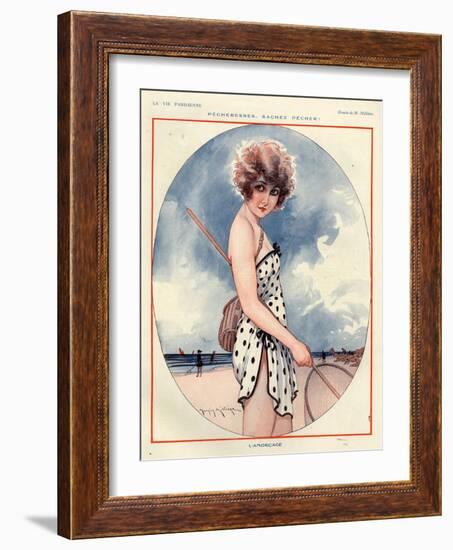 1920s France La Vie Parisienne Magazine Plate-null-Framed Giclee Print