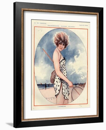 1920s France La Vie Parisienne Magazine Plate-null-Framed Giclee Print