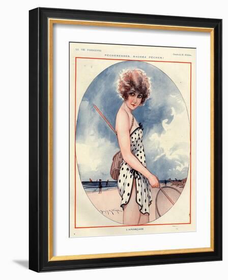 1920s France La Vie Parisienne Magazine Plate-null-Framed Giclee Print