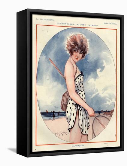 1920s France La Vie Parisienne Magazine Plate-null-Framed Premier Image Canvas