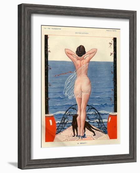 1920s France La Vie Parisienne Magazine Plate-null-Framed Giclee Print