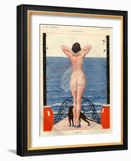 1920s France La Vie Parisienne Magazine Plate-null-Framed Giclee Print