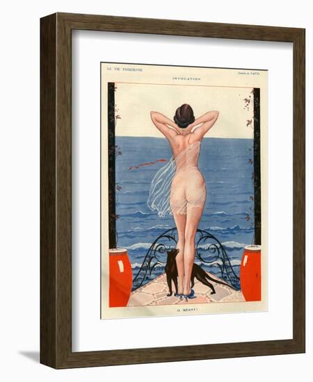 1920s France La Vie Parisienne Magazine Plate-null-Framed Giclee Print