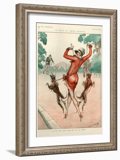 1920s France La Vie Parisienne Magazine Plate-null-Framed Giclee Print