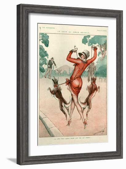 1920s France La Vie Parisienne Magazine Plate-null-Framed Giclee Print