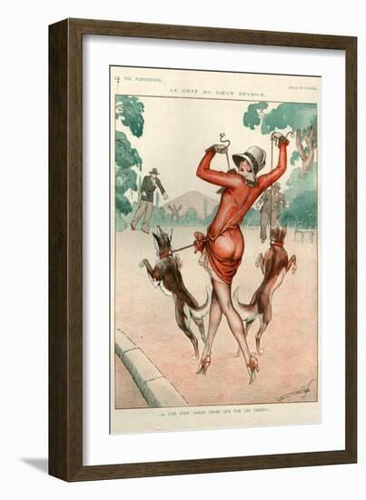 1920s France La Vie Parisienne Magazine Plate-null-Framed Giclee Print