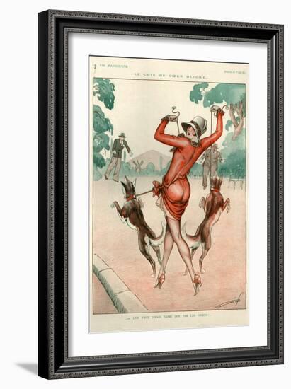 1920s France La Vie Parisienne Magazine Plate-null-Framed Giclee Print