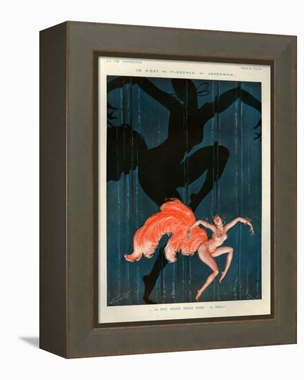 1920s France La Vie Parisienne Magazine Plate-null-Framed Premier Image Canvas