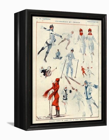 1920s France La Vie Parisienne Magazine Plate-null-Framed Premier Image Canvas