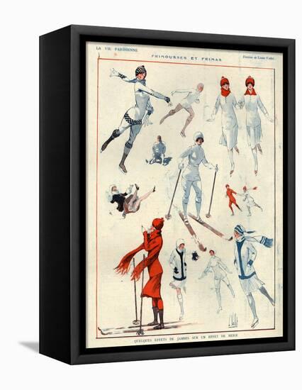 1920s France La Vie Parisienne Magazine Plate-null-Framed Premier Image Canvas