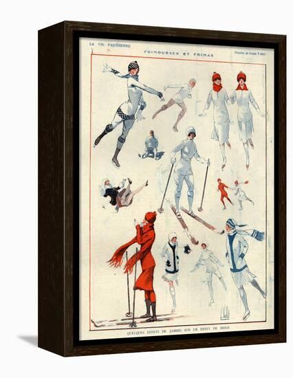 1920s France La Vie Parisienne Magazine Plate-null-Framed Premier Image Canvas