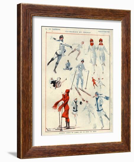 1920s France La Vie Parisienne Magazine Plate-null-Framed Giclee Print