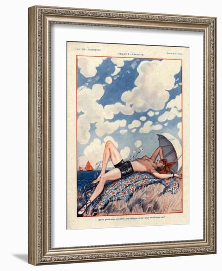 1920s France La Vie Parisienne Magazine Plate-null-Framed Giclee Print