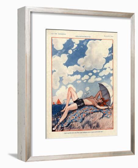 1920s France La Vie Parisienne Magazine Plate-null-Framed Giclee Print