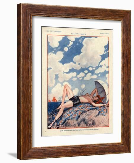 1920s France La Vie Parisienne Magazine Plate-null-Framed Giclee Print