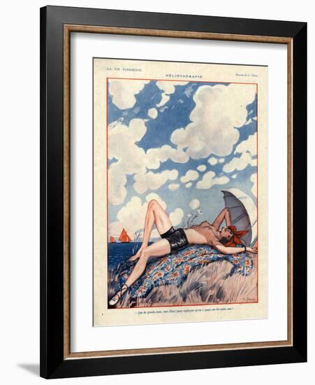 1920s France La Vie Parisienne Magazine Plate-null-Framed Giclee Print