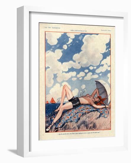 1920s France La Vie Parisienne Magazine Plate-null-Framed Giclee Print