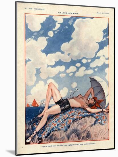 1920s France La Vie Parisienne Magazine Plate-null-Mounted Giclee Print