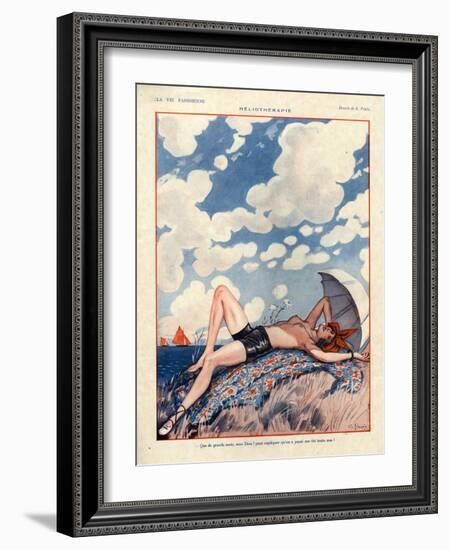 1920s France La Vie Parisienne Magazine Plate-null-Framed Giclee Print