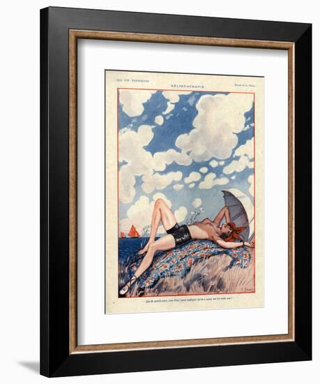 1920s France La Vie Parisienne Magazine Plate-null-Framed Giclee Print