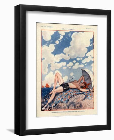 1920s France La Vie Parisienne Magazine Plate-null-Framed Giclee Print