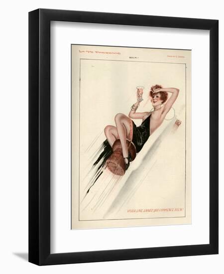 1920s France La Vie Parisienne Magazine Plate-null-Framed Giclee Print