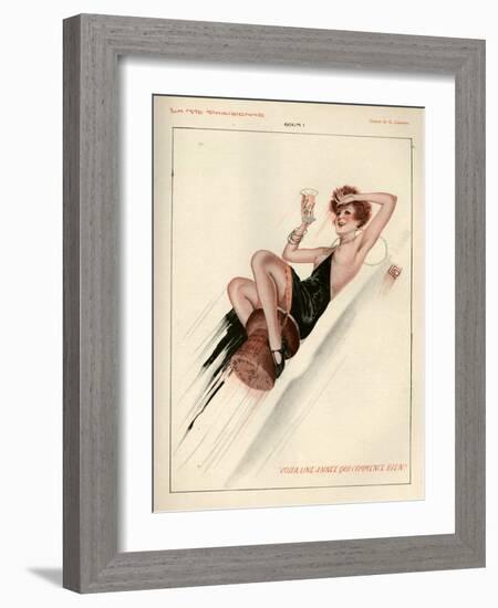 1920s France La Vie Parisienne Magazine Plate-null-Framed Giclee Print