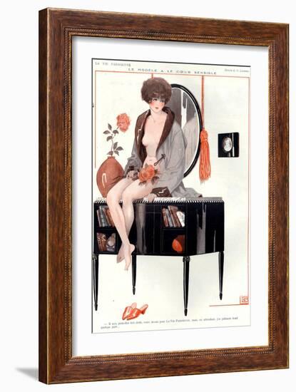 1920s France La Vie Parisienne Magazine Plate-null-Framed Giclee Print