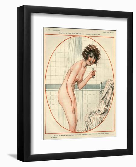 1920s France La Vie Parisienne Magazine Plate-null-Framed Giclee Print