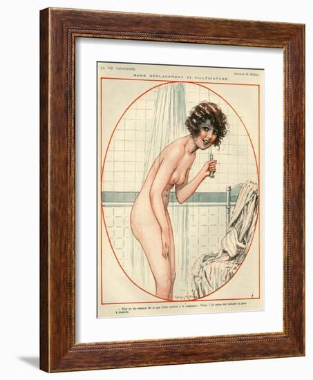 1920s France La Vie Parisienne Magazine Plate-null-Framed Giclee Print