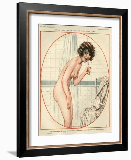 1920s France La Vie Parisienne Magazine Plate-null-Framed Giclee Print