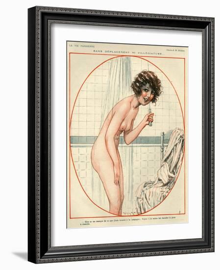 1920s France La Vie Parisienne Magazine Plate-null-Framed Giclee Print