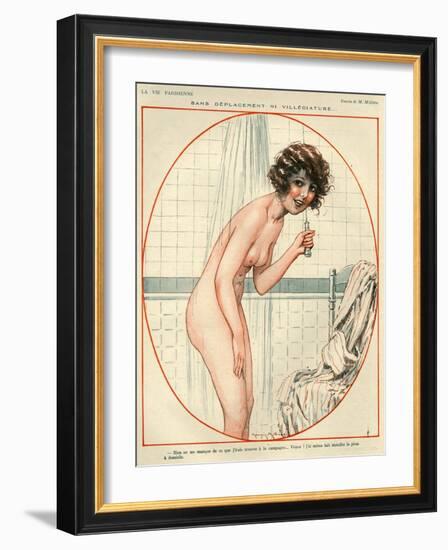 1920s France La Vie Parisienne Magazine Plate-null-Framed Giclee Print