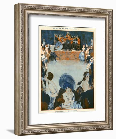 1920s France La Vie Parisienne Magazine Plate-null-Framed Giclee Print