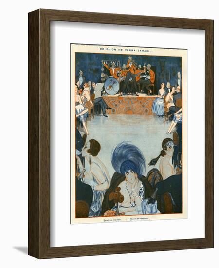 1920s France La Vie Parisienne Magazine Plate-null-Framed Giclee Print