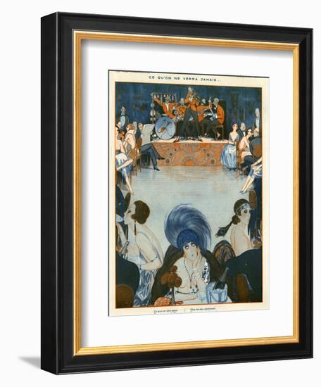 1920s France La Vie Parisienne Magazine Plate-null-Framed Giclee Print