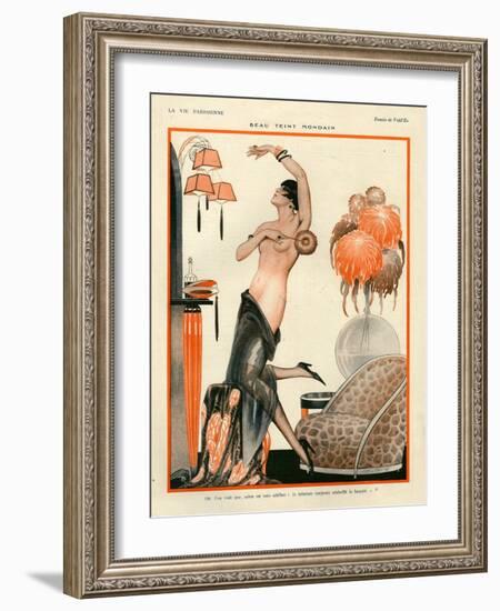 1920s France La Vie Parisienne Magazine Plate-null-Framed Giclee Print