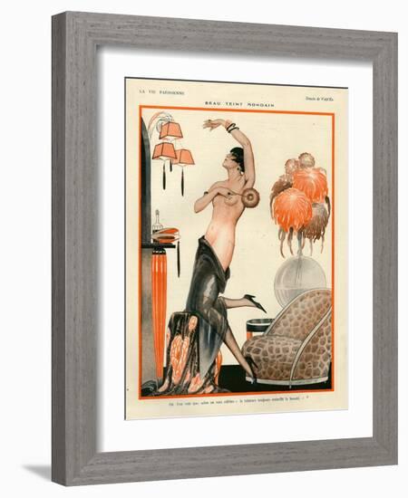 1920s France La Vie Parisienne Magazine Plate-null-Framed Giclee Print