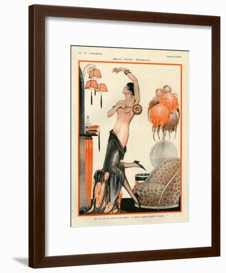 1920s France La Vie Parisienne Magazine Plate-null-Framed Giclee Print