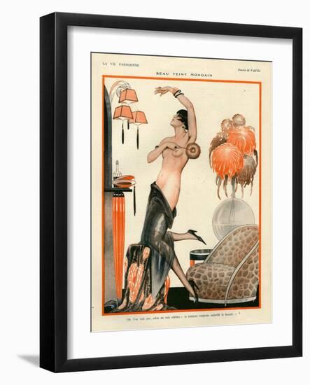 1920s France La Vie Parisienne Magazine Plate-null-Framed Giclee Print