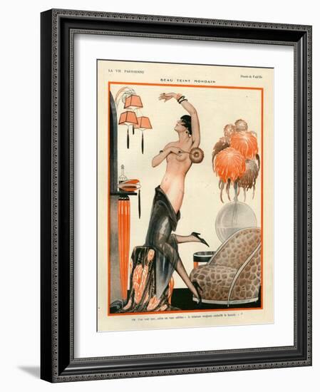 1920s France La Vie Parisienne Magazine Plate-null-Framed Giclee Print