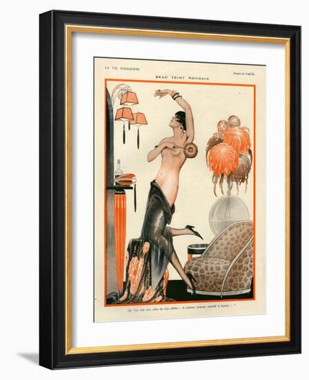 1920s France La Vie Parisienne Magazine Plate-null-Framed Giclee Print