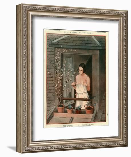 1920s France La Vie Parisienne Magazine Plate-null-Framed Giclee Print