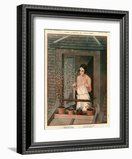 1920s France La Vie Parisienne Magazine Plate-null-Framed Giclee Print