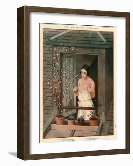 1920s France La Vie Parisienne Magazine Plate-null-Framed Giclee Print