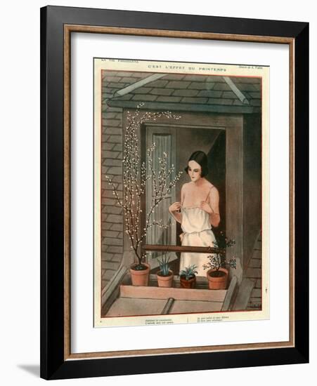 1920s France La Vie Parisienne Magazine Plate-null-Framed Giclee Print