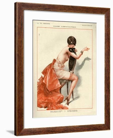 1920s France La Vie Parisienne Magazine Plate-null-Framed Giclee Print