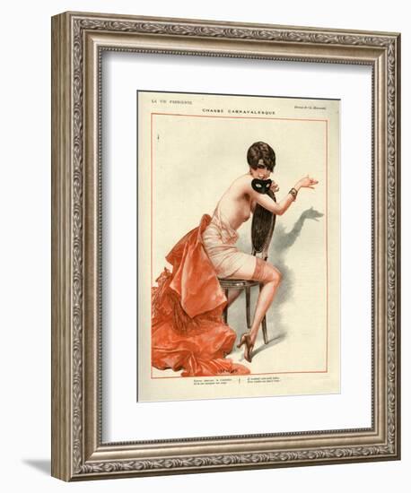 1920s France La Vie Parisienne Magazine Plate-null-Framed Giclee Print